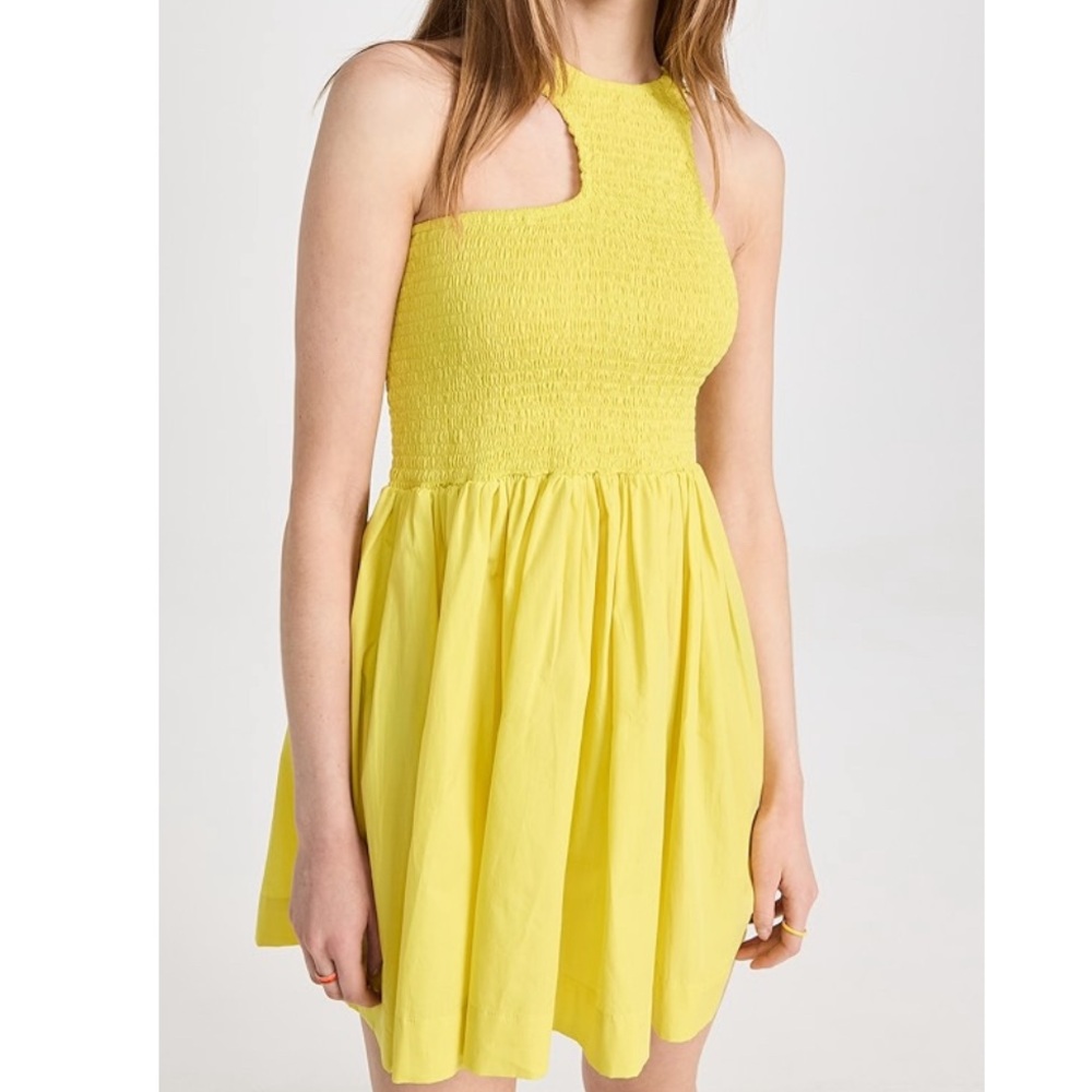 SWF Shirred Smocked Cut Out Mini Dress Size XS